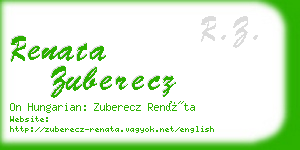 renata zuberecz business card